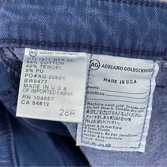 Ag‎ Adriano Goldschmied the Stevie Ankle Slim Straight Leg Jeans Blue Size 28 - Picture 6 of 7